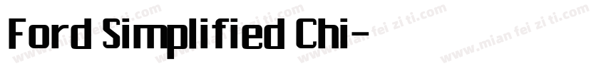 Ford Simplified Chi字体转换
